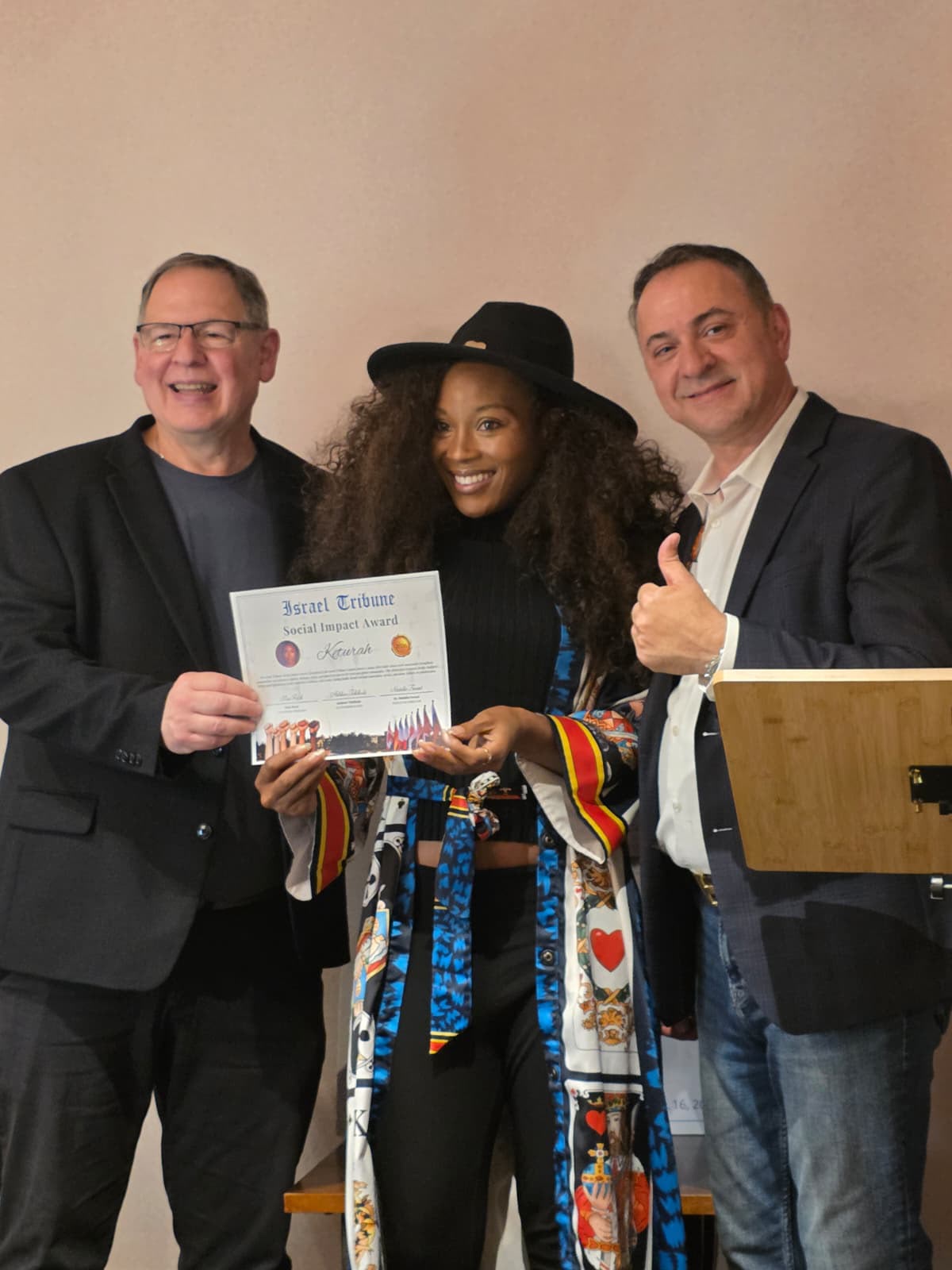 Israel Tribune Social Impact Award presentation