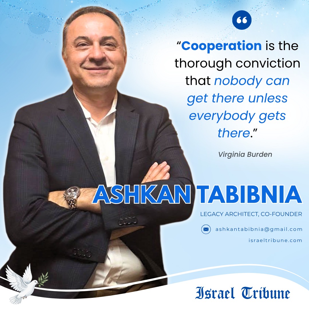 Ashkan Tabibnia: Cooperation is the thorough conviction that nobody can get there unless everybody gets there. Quoting Virginia Burden.